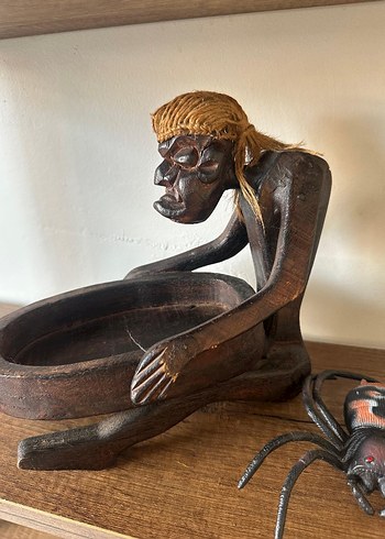 El Yapımı Ahşap Örümcek Figürü - Görsel 3