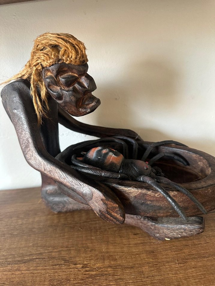 El Yapımı Ahşap Örümcek Figürü - Görsel 2