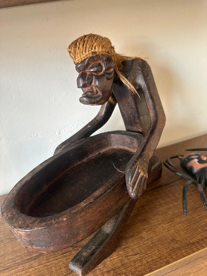 El Yapımı Ahşap Örümcek Figürü - Görsel 4