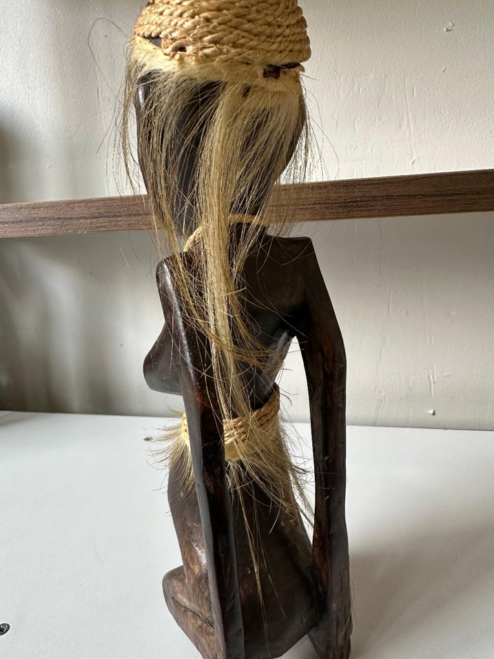 Kahverengi Ahşap Geleneksel Figürin - Görsel 3