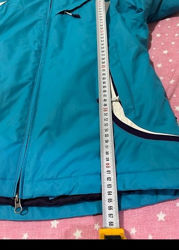 Mavi Fermuarlı Ceket kar montu - Görsel 5