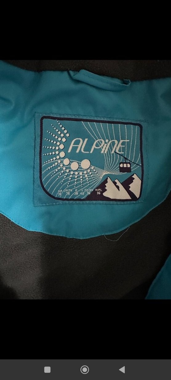 Mavi Fermuarlı Ceket kar montu - Görsel 3