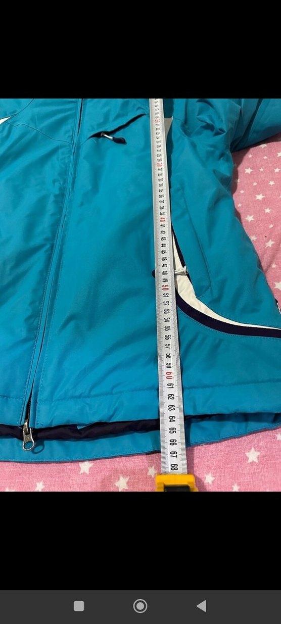 Mavi Fermuarlı Ceket kar montu - Görsel 5