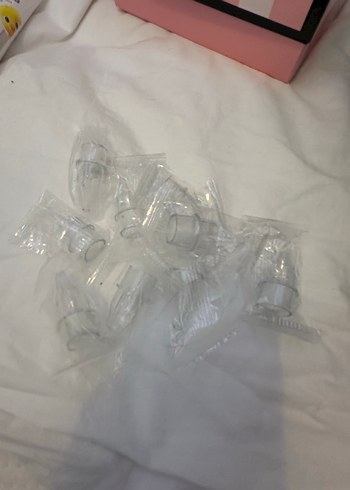 Bebek Biberon Emziği Seti Beyaz Gri