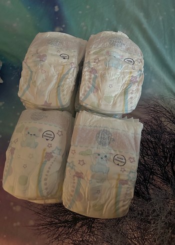 62 Adet Bebek için yumuşak ve emici bebek bezi molfix