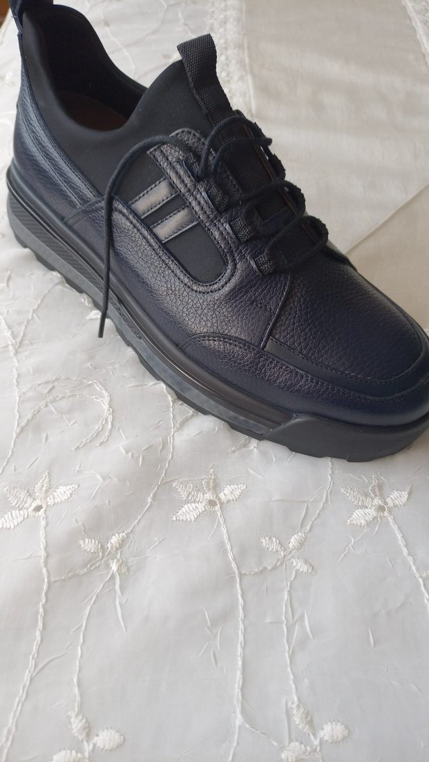 Lacivert Bağcıklı Erkek Günlük Ayakkabı - Görsel 3