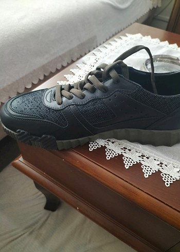 Gri Gotik Erkek Ayakkabı tamamen iç dış deridir - Görsel 2