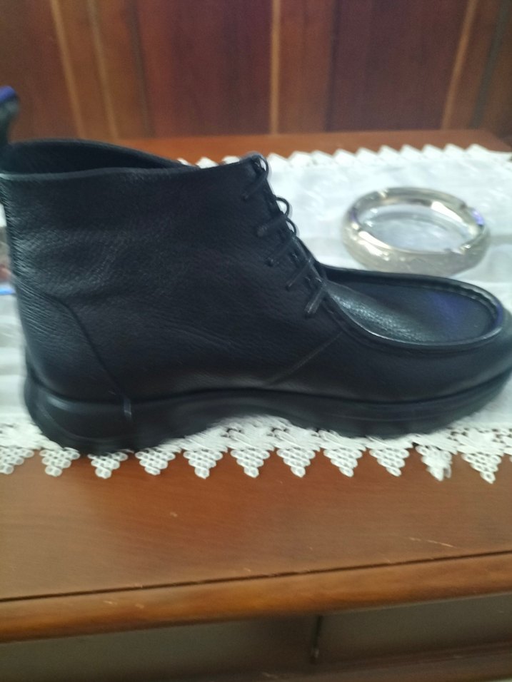 Erkek Siyah Deri Bağcıklı Günlük Bot - Görsel 3