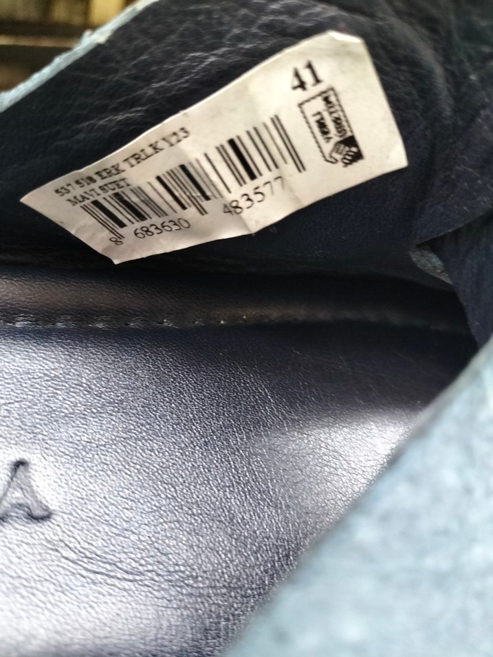 Mavi Tokalı Erkek Terlik - Görsel 5