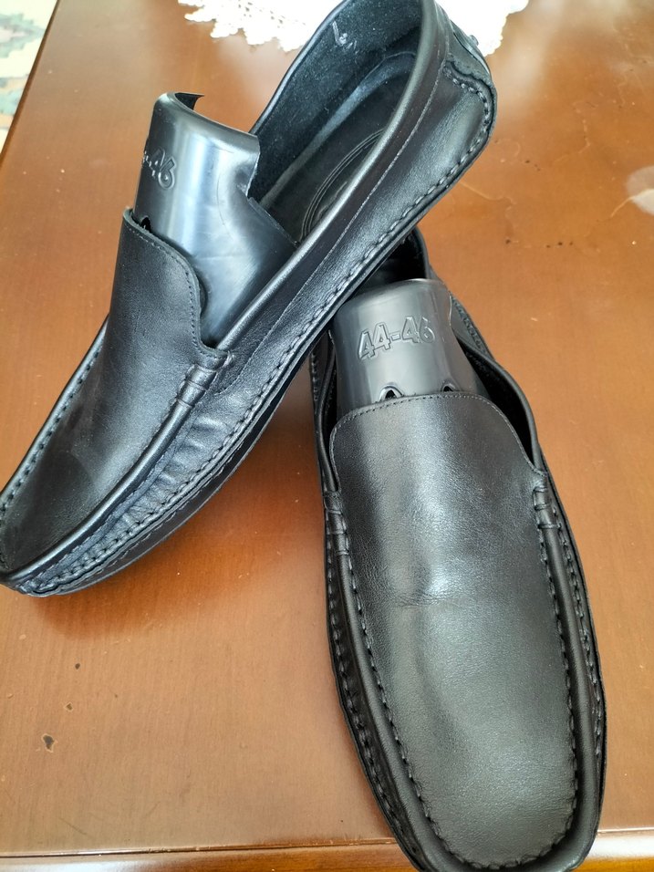 Siyah Deri Biker Ayakkabı Kılıfı - Görsel 5