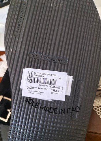 Siyah süet 
Tokalı Erkek Terlik - Görsel 4