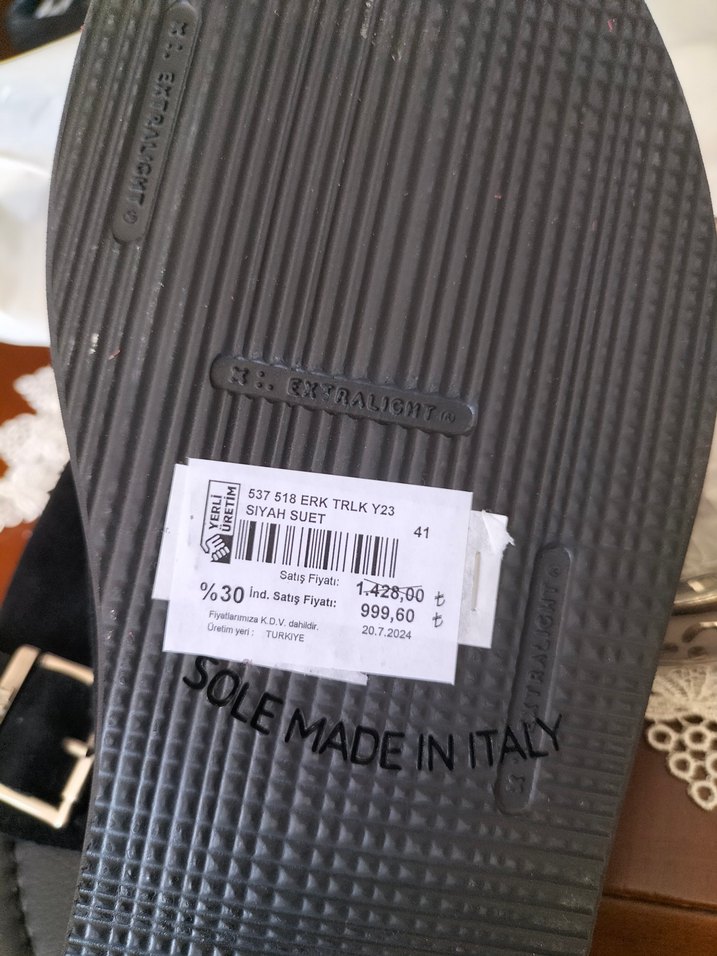 Siyah süet 
Tokalı Erkek Terlik - Görsel 4