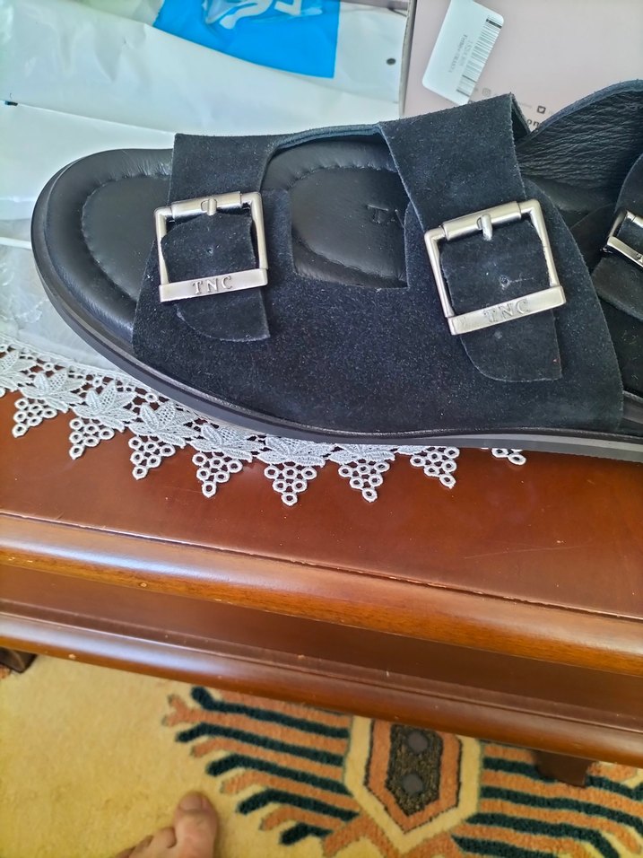 Siyah süet 
Tokalı Erkek Terlik - Görsel 3