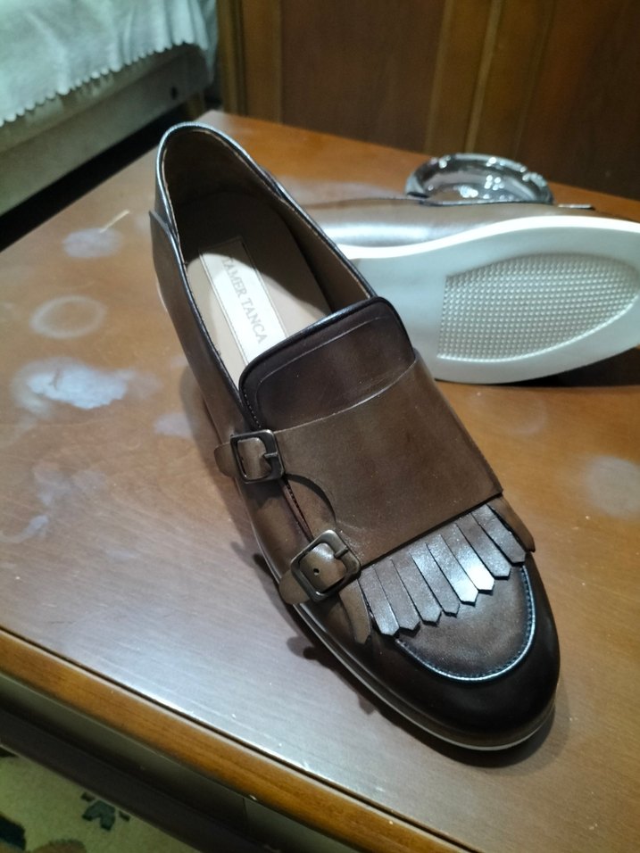 Kahverengi Deri Tokalı Erkek Klasik Ayakkabı - Görsel 2