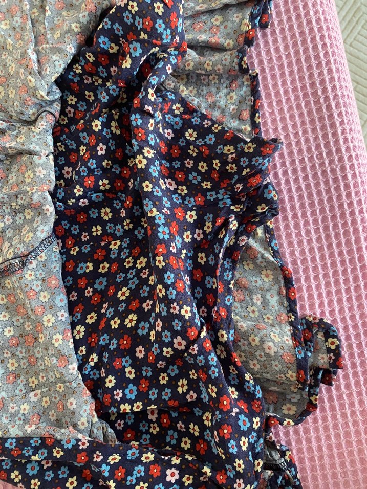 Çiçek Desenli Volanlı Mini Etek - Görsel 5