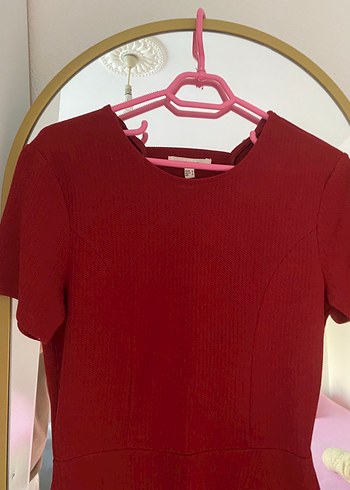 Bordo Kadın Elbise - Görsel 3