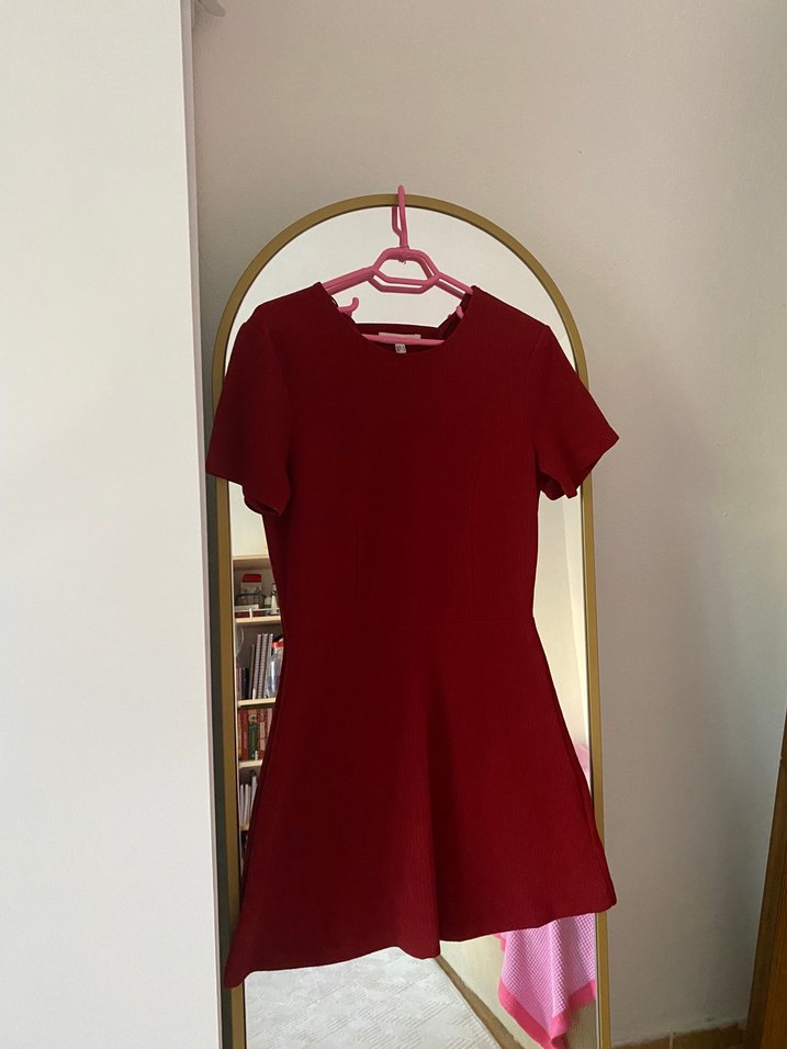 Bordo Kadın Elbise - Görsel 2