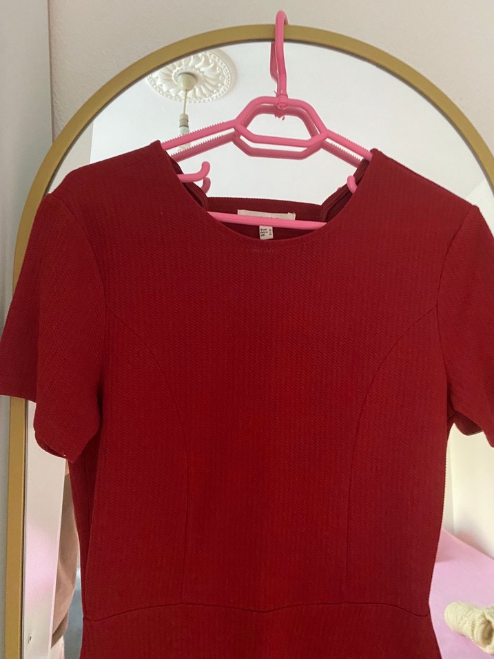 Bordo Kadın Elbise - Görsel 3