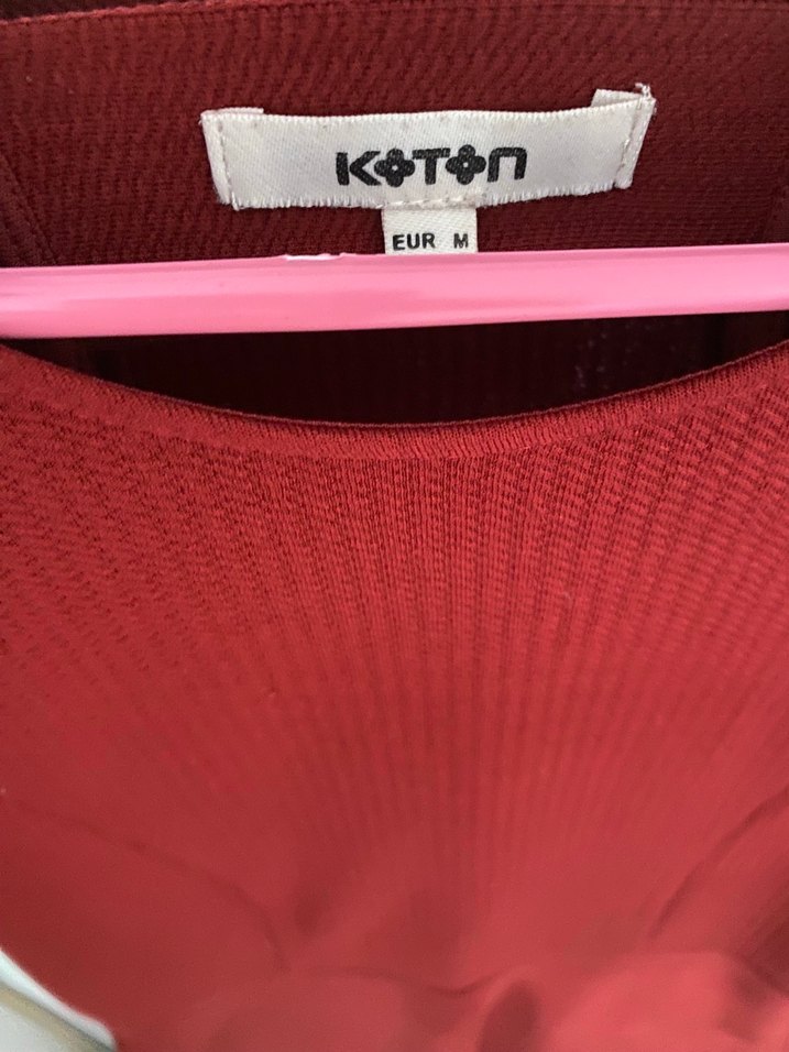 Bordo Kadın Elbise - Görsel 5