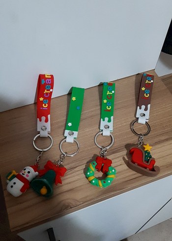 Renkli Yeni Yıl Temalı Anahtarlık Seti tane hesabi
