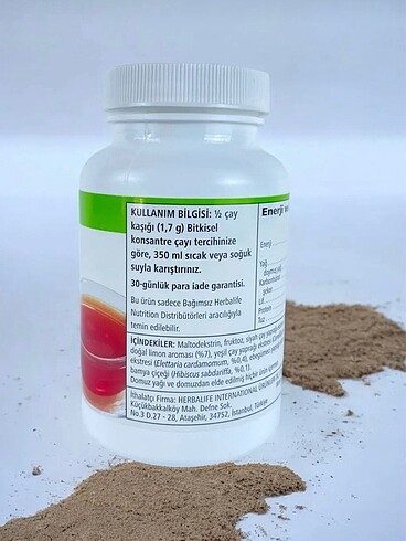 Diğer Herbalife Çay Ve Bitki Ekstreli Aromalı İçecek Tozu Limon Aromal