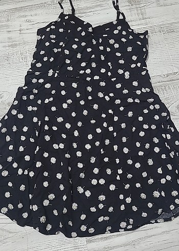 LC Waikiki Puantiyeli Siyah Midi Elbise