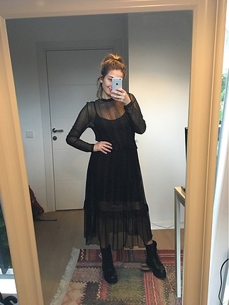 Vero moda uzun tüllü elbise