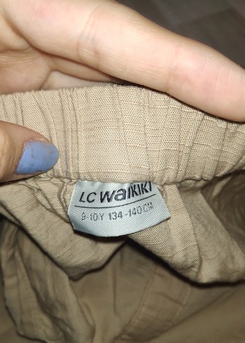 Bej Düğmeli Midi Etek - Görsel 3