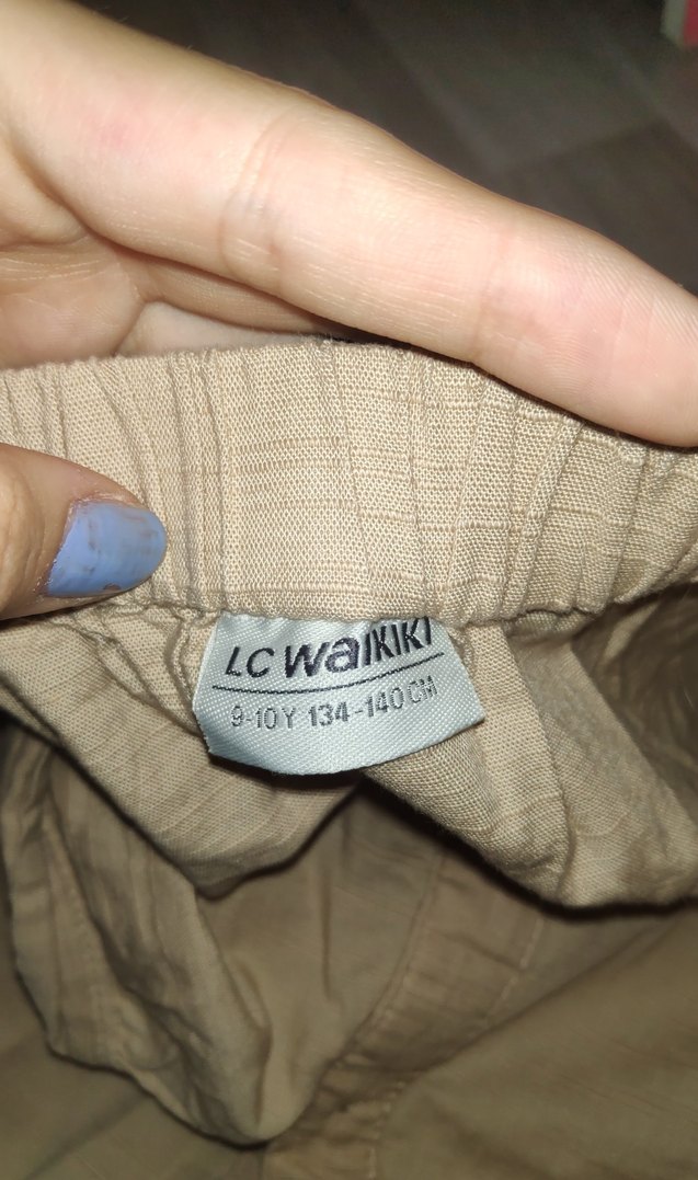 Bej Düğmeli Midi Etek - Görsel 3