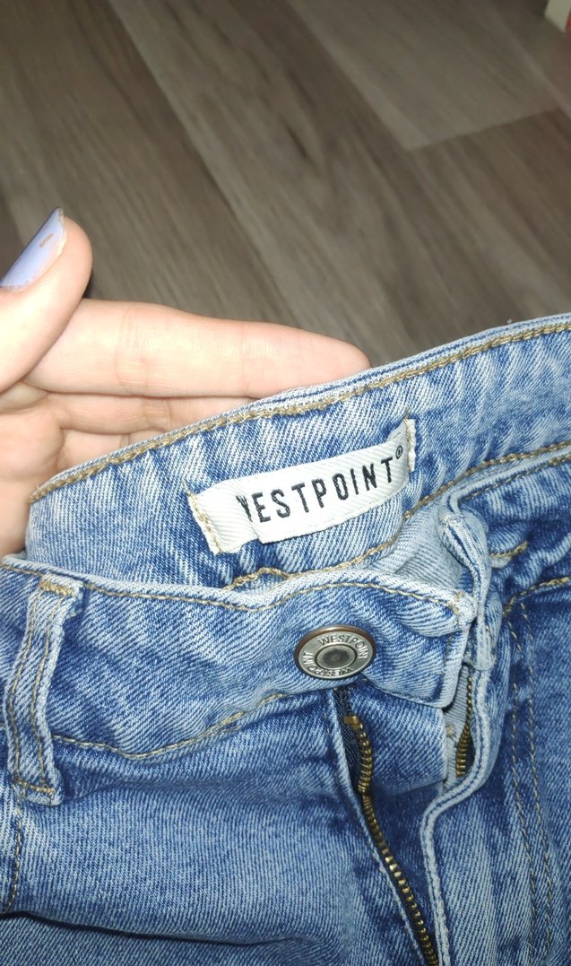 Yırtmaç Detaylı Mavi Bol Kesim Jean - Görsel 2