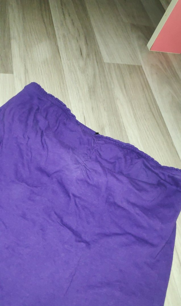 koyu mor üzeri büzgülü crop - Görsel 2