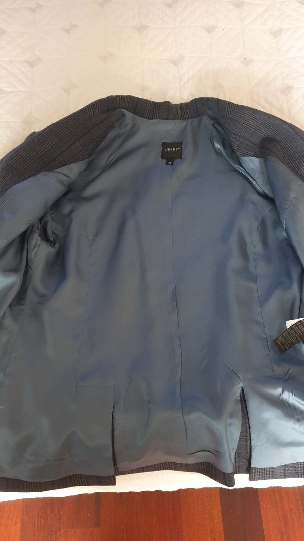 Düğmeli Kadın Blazer Ceket ve pantalon - Görsel 5