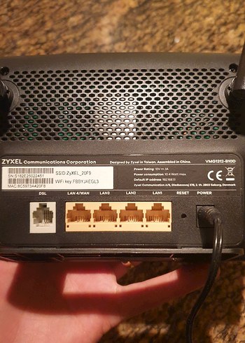 Zyxel Siyah Kablosuz Modem - Görsel 2