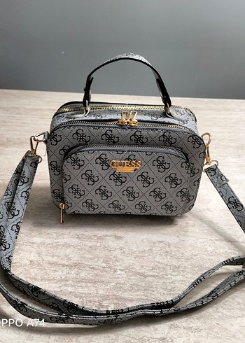 Guess Gri Yılan Desenli Kadın Çanta - Görsel 3