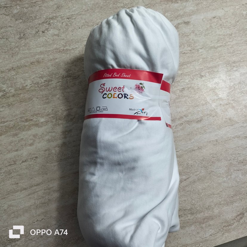 Beyaz Battal boy lastikli çarşaf çift kişilik - Görsel 4