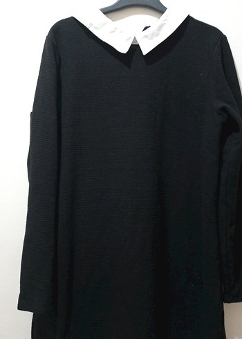 Siyah Basic Uzun Kollu Triko Tunik