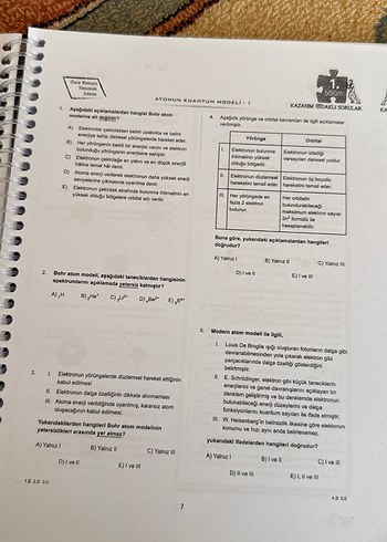  AYT Kimya Soru Bankası - Samet Dura