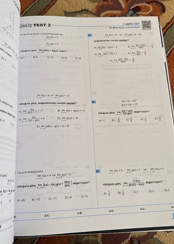  Okyanus Özel Ders AYT Matematik Soru Bankası