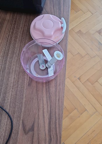 Beden pembe Renk Pastel Pembe Plastik Mutfak Doğrayıcı
