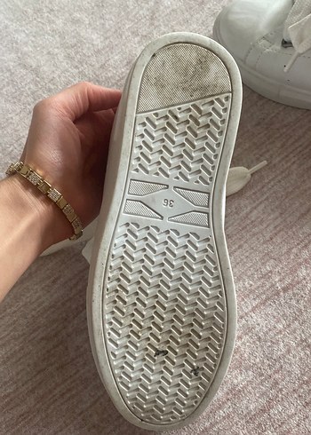 Kız Çocuk Beyaz Cırt Cırtlı Spor Ayakkabı - Görsel 2