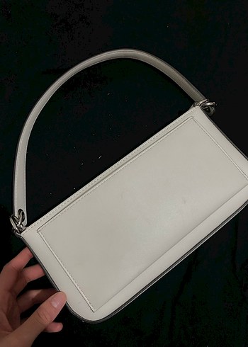 Beyaz Deri Calvin Klein Jeans Kadın Çanta Orjinal - Görsel 2