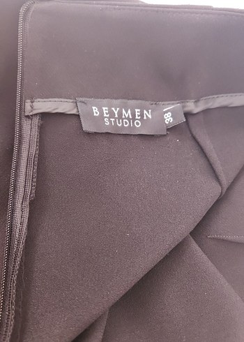 Siyah Volanlı Midi etek - Görsel 3