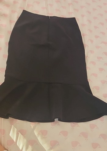 Siyah Volanlı Midi etek - Görsel 2