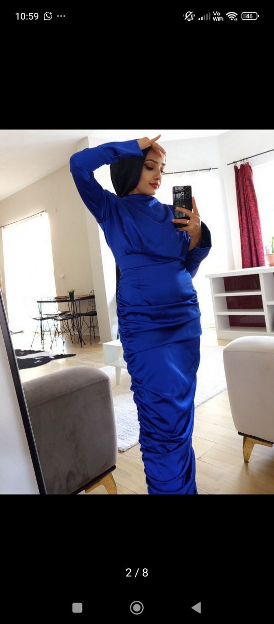 Tesettür abiye elbise - Görsel 2