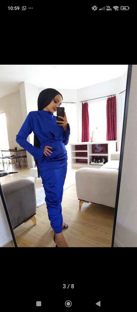 Tesettür abiye elbise - Görsel 3