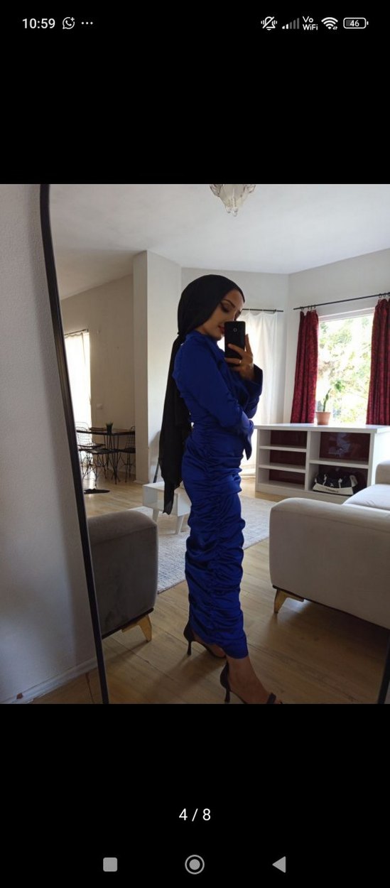 Tesettür abiye elbise - Görsel 4