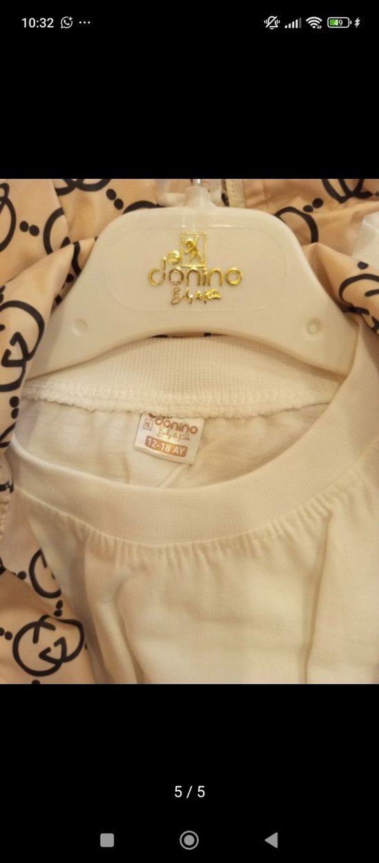 Erkek bebek Uzun Kollu Desenli 3 lü Takım - Görsel 5