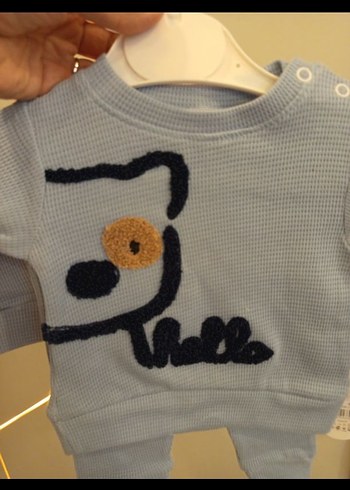 Mavi Triko Erkek Bebek Takımı - Görsel 2