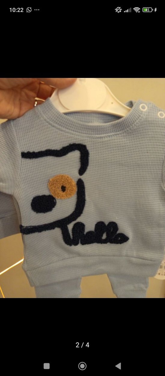 Mavi Triko Erkek Bebek Takımı - Görsel 2