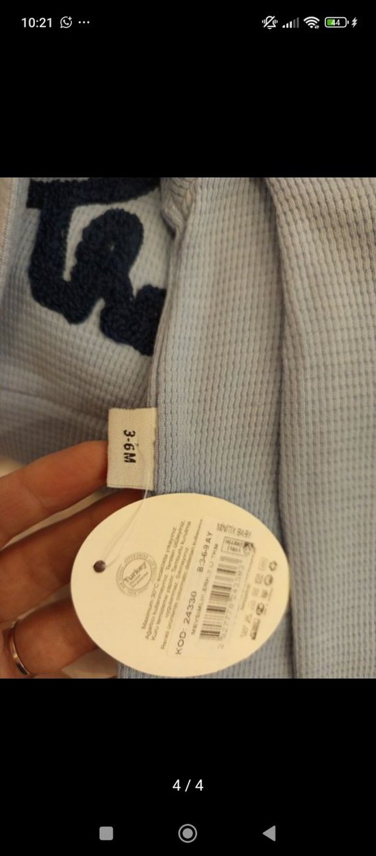 Gri Erkek Bebek Uzun Kollu Triko Takım - Görsel 4